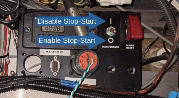 Maintenance Switch Labeled